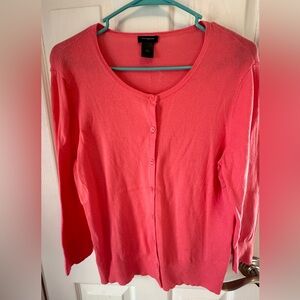 Ann Taylor Women’s button up sweater, size L